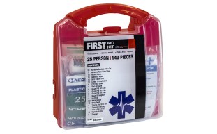 6025 - 25 person Red Plastic First Aid Kit_FAK6025W.jpg